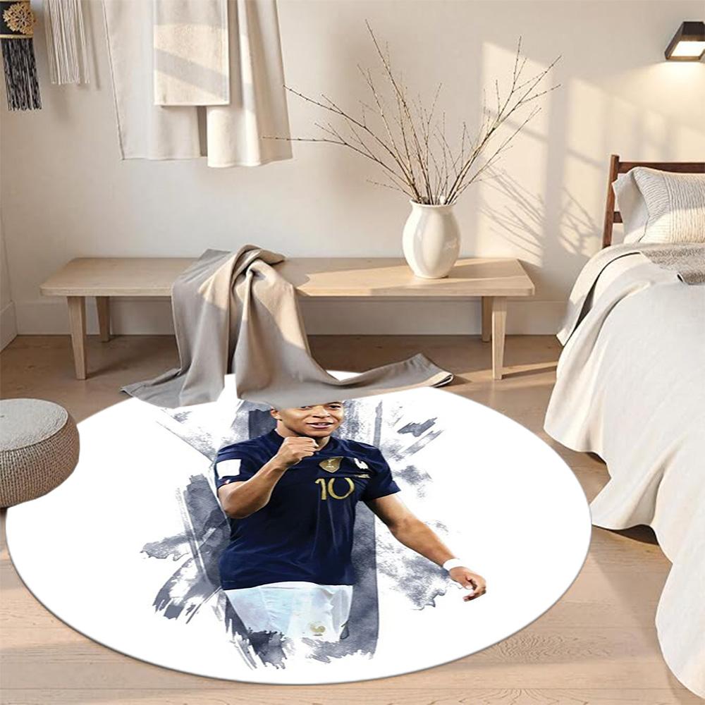 Barcelona Round Floor Rug Design for Outdoor Study room Decorate room Entryway Antislip Round Carpet Office home decor Birthday Christmas Gift
