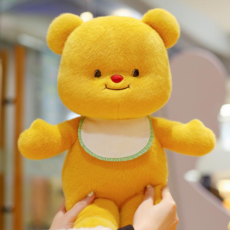 New Cute Butter Cloth Bear Plush Toy Dolls Boys and Girls Sleeping Children's Birthday Gifts