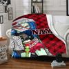 Custom Name Bold Beautiful Character Design Party Blanket For Couch Bed Plush Cozy Fuzzy Blanket Super Soft Warm Blankets For Fall And Winter 091636