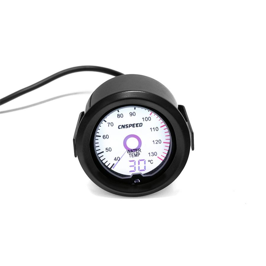 Universal 2'' 52mm Car Water Temp Temperature Gauge Digital 7-Colors LED Display