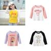 Brand Girls' T-shirt Cartoon Bottoming Shirt Baby Long-Sleeved Children's Summer Top