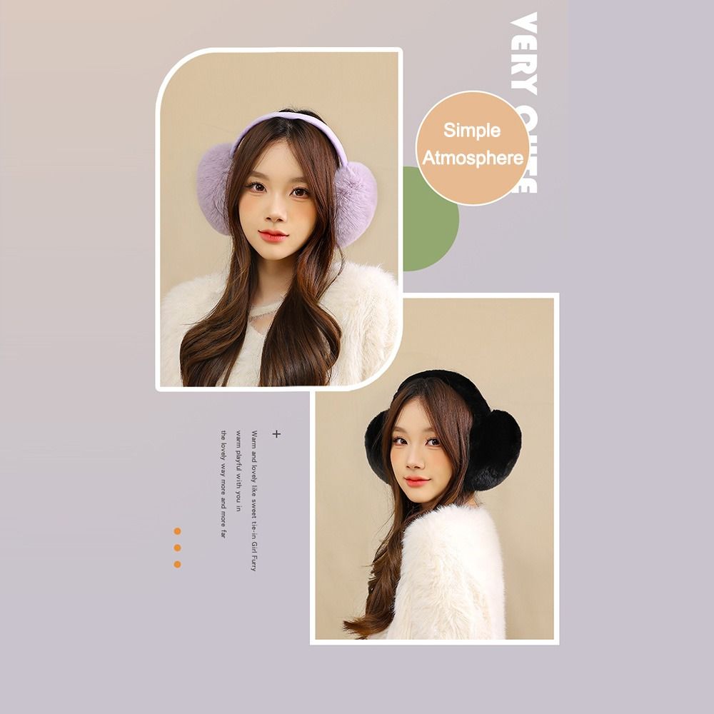 Защищающие от холода наушники-грелки для ушей, складные зимние наушники, модные наушники для женщин и девушек