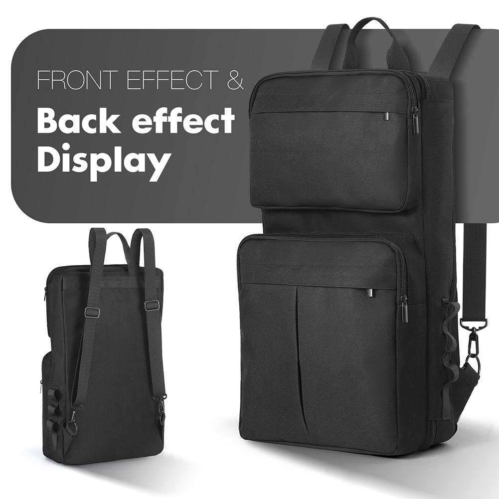 DJ Backpack for Pioneer DDJ-400/DDJ-FLX4/Roland DJ-202 DJ Controller Case Carrying Case Adjustable Shoulder Strap Storage Bag