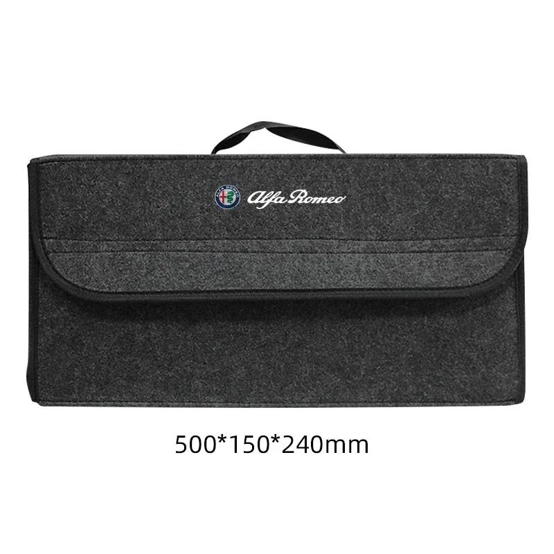 YCSBJ1 Car Trunk Storage Box Organizer Foldable Stowing Tidying Container Bag For Alfa Romeo Sportiva Giulia Giulietta 159 156 Stelvio