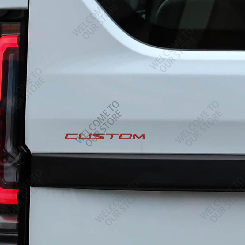 UHB24 3D Metal For Ford Transit Custom Camper Van Car Logo Badge Decor Rear Trunk Sticker Emblem Decoration Sticker Auto Accessories