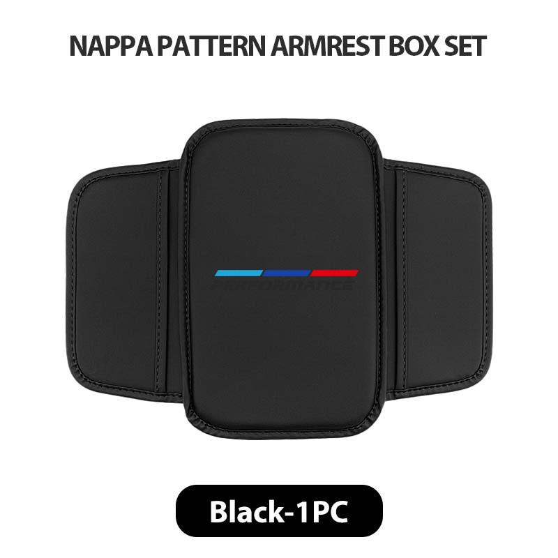 Leather Car Seat Central Console Armrest Pad Storage Bag For BMW M M2 M3 M4 M5 M6 E46 E90 E60 F30 E39 X1 X3 X4 X5 ULXMV1