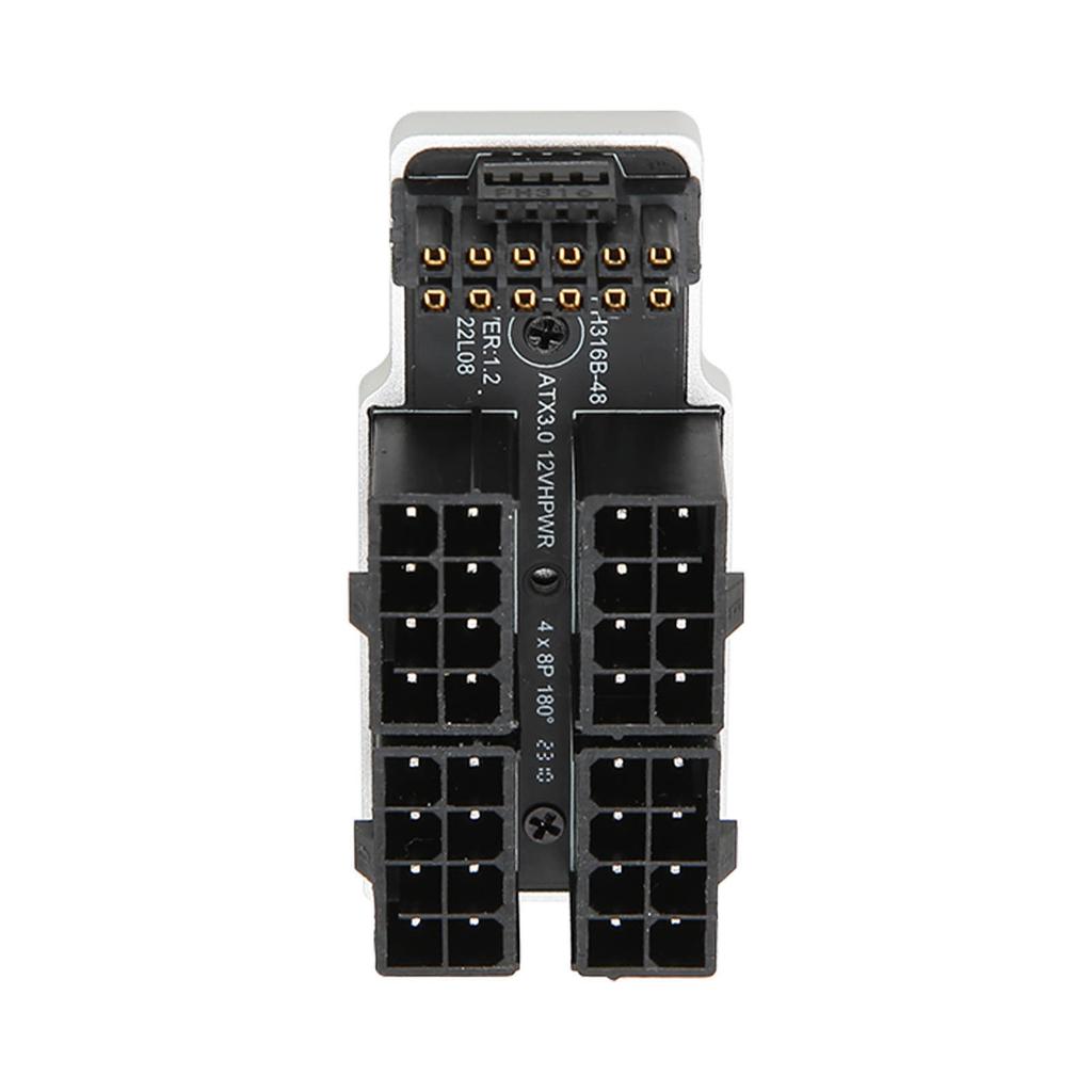 Адаптер питания видеокарты ATX 4 8P Up Angled 32P To 16P 600W 12V HPWR Plug and Play
