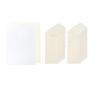 Midori Letter Paper for Writing Beautiful Letters with a Fountain Pen Envelope for Writing Beautiful Addresses Set (Unlined A) + (Cream)
