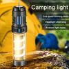 Outdoor Camping Light with Tripod Repellent Tablets 5 Modes Adjustable USB Rechargeable Multifunction LED Flashlight Lantern Tent Hanging Lamp
