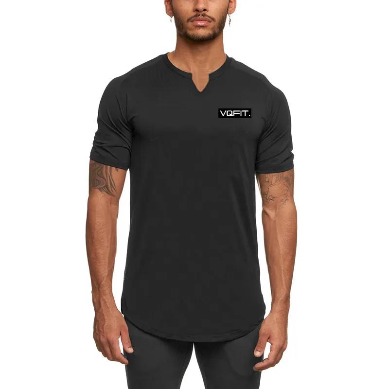 Muscleguys Удобные дышащие мужские спортивные футболки для фитнеса, летняя повседневная одежда для бега на открытом воздухе, мягкая и бесследная