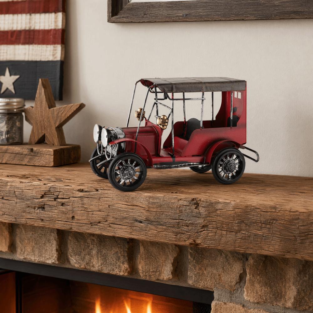 Miniature Classic Car Model Handmade Miniature Car Model Antique Car Ornament Kitchen Ornaments