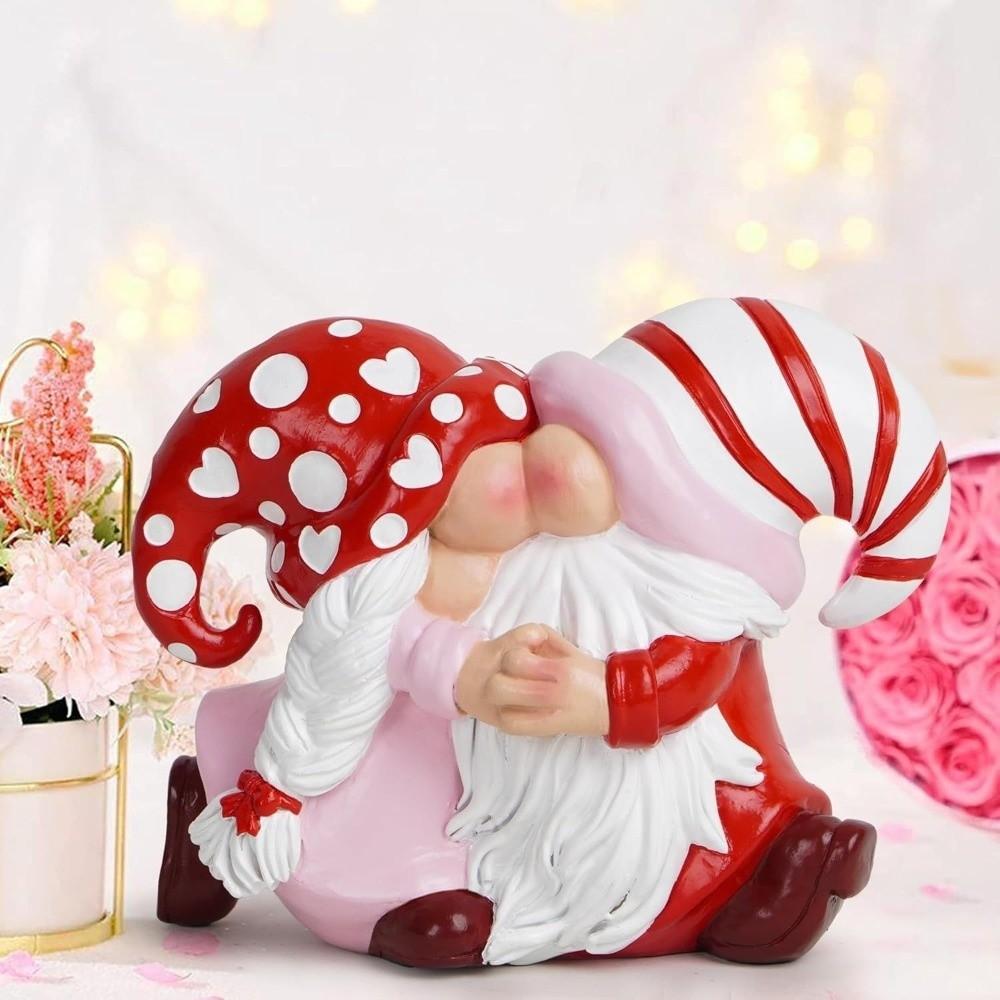 Decorative Valentine's Day Decor Romantic Heart Ornament Cute Heart Dwarf Figurine  Lover Gift