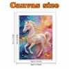 Pearl Painting 5D DIY Pearl Gemstone Art Elegant Horse Diamond Painting Kit for Adults/Beginners Gift Ideas Home Decor Wall Decoration Art