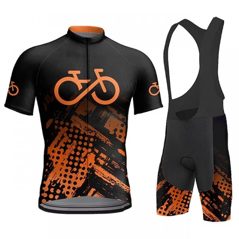 Unisex Quick-Dry Cycling Jersey Short Sleeve Road Mountain Bike Riding Breathable Sportswear