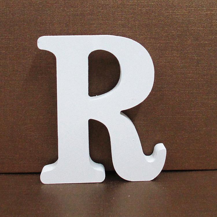 White Wooden Letter & Number Ornaments Home Wedding Decor Photo Shooting Props