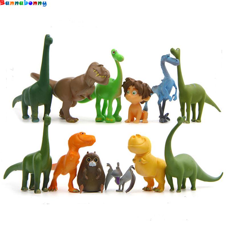 12pcs/lot The Good Dinosaur PVC Figure Arlo Spot Henry Butch Mini Model Toy Cool Brinquedos for Kids