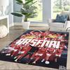 Arsenal Floor Rug Office Rug Suitable for Playrooms Bedrooms Kitchen Dormitory Anti-slip Rug Decorate Offices Birthday/Christmas Gift