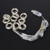 3x2m 200LED USB Remote Control Copper Wire String Light 8 Modes for Party Wedding Curtain Lamp