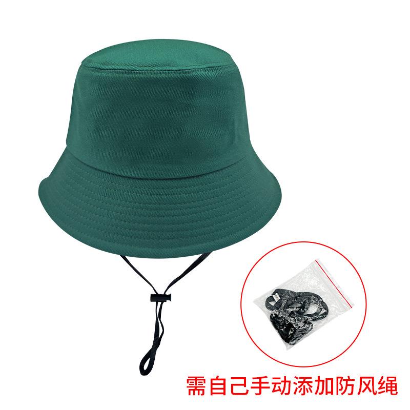 Cotton Fisherman's Hat: Outdoor Hiking Sun Hat, Solid Color Bucket Hat for Boys and Girls