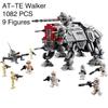 1082PCS AT-TE All Terrain Walker Building Blocks Compatible with 75337 DIY Assemble Bricks Toys for Kids Boy Birthday Gifts