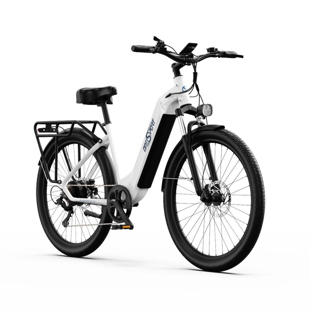 ONESPORT OT05 City Electric Bike 250W 36V 18.2Ah Battery, 27.5inch Tire, 25km/h Max Speed, 120km Max Range, Hydraulic Disc Brake