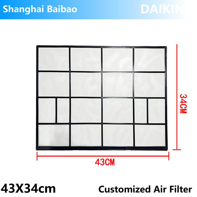 Customized Air Conditioner Filter For Daikin New Air conditioning Parts dust screen Size:43X34cm