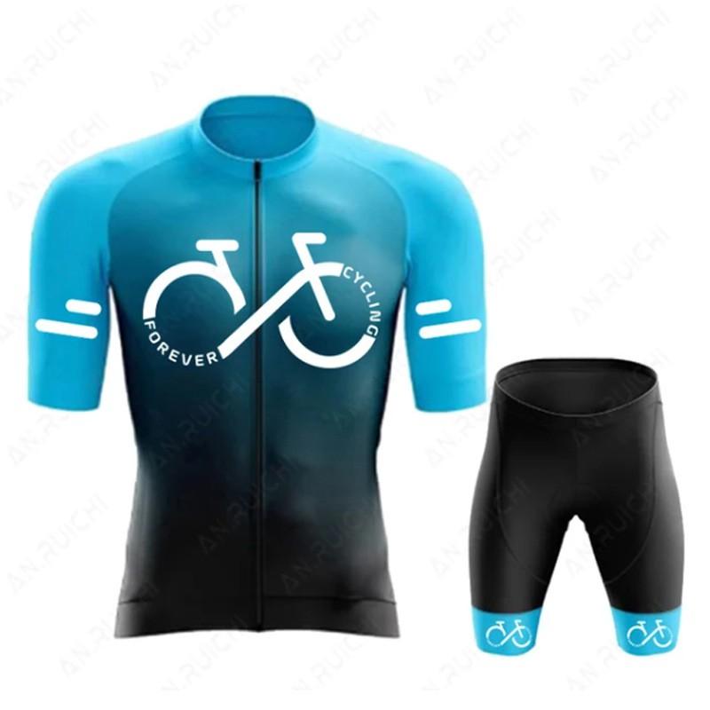 Kids Quick-Dry Cycling Jersey Set Breathable Short Sleeve One-Piece Suit Outdoor Bike Riding Sports