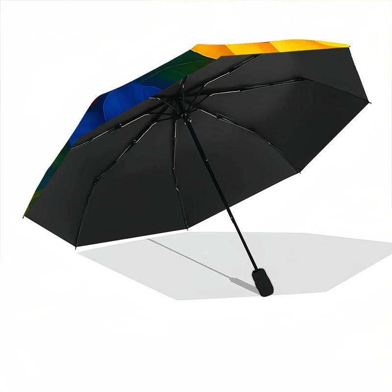 1pc Colorful Floral Bouquet Automatic Open/Close Umbrella - Portable Collapsible Umbrella with 8-Rib Stability, Fashion Lovers yy251017094