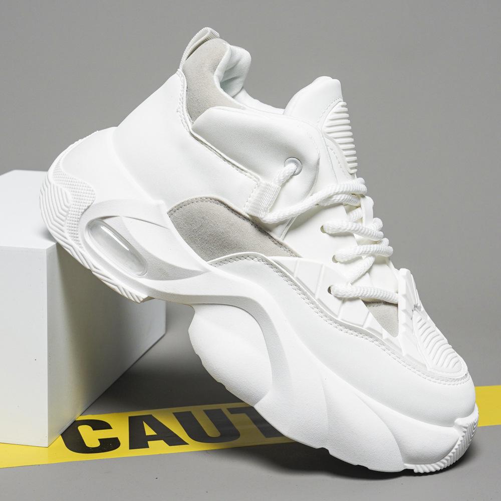 Модные повседневные кроссовки на платформе, обувь для пап, осень 2024, новый стиль обуви, чтобы повысить высоту модного тренда с мужской обувью