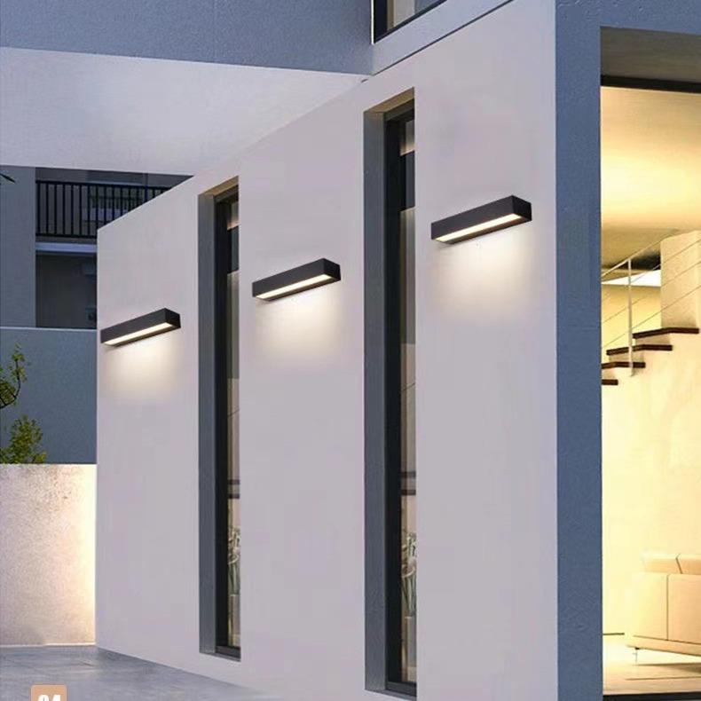 Водонепроницаемый уличный настенный светильник для патио или спальни - Минималистичный дизайн