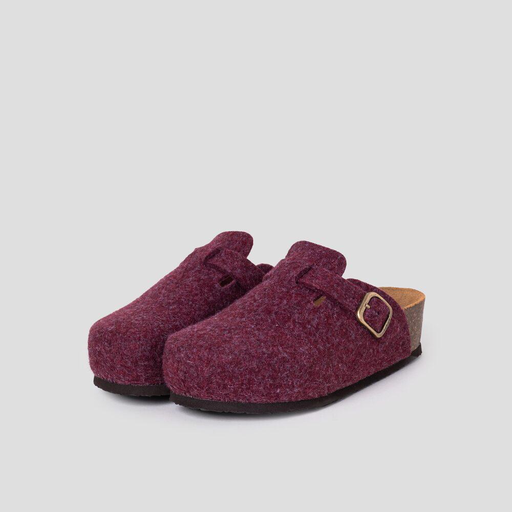 Scholl (женщины) Фетровые пробковые клоги фиолетовые (Hh49K2C19U)