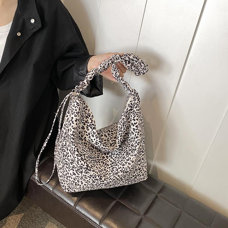 Роскошные женские сумки через плечо с леопардовым принтом, новые дизайнерские тканевые сумки, модные сумки-кошельки большой вместимости для путешествий и шопинга