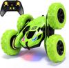 Threeking RC Stunt Cars Автомобиль с дистанционным управлением, двухстороннее вождение, вращающийся на 360 градусов автомобиль, зеленый
