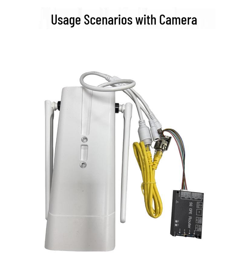TR500 5G CPE Router with LAN2, Optimized for WiFi Cameras, Featuring Web Interface for High-Speed Internet.