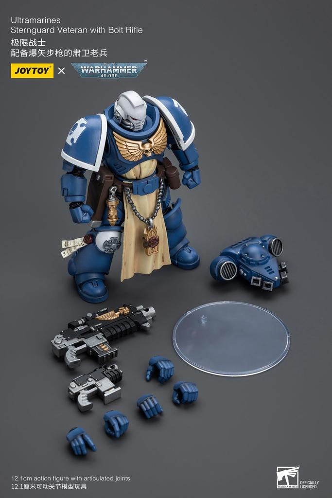 JOYTOY Warhammer Ultramarines Sternguard Veteran Rifle Action Figure Game 40k 40,000 (Bolt Equipped)