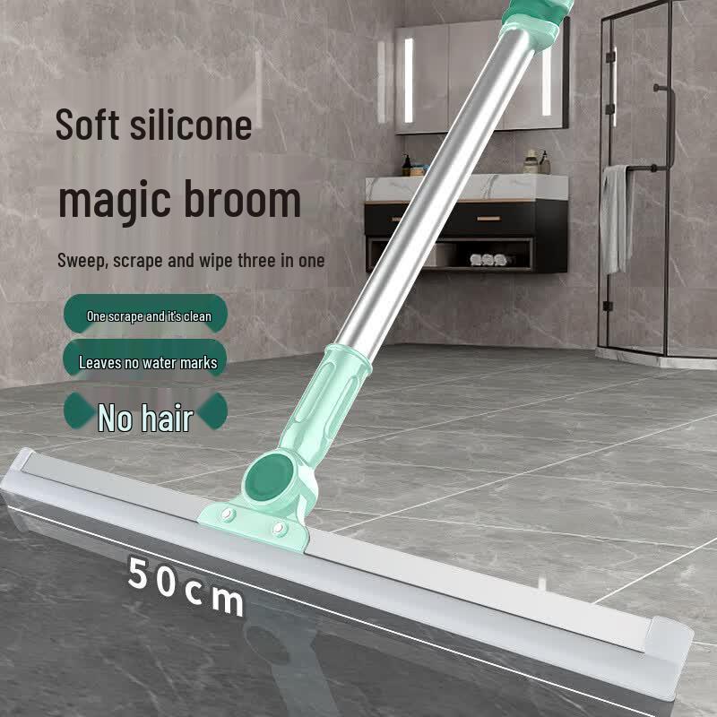Zhugu Soft Silicone Magic Broom & Floor Scraper