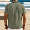 Men's Vintage Cotton And Linen Loose-fitting Shirt