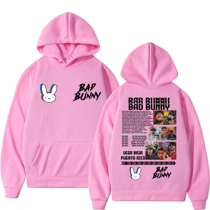 Худи с принтом альбома рэпера Bad Bunny для мужчин и женщин, модная толстовка с капюшоном, флисовая, оверсайз, повседневная, спортивный костюм, подарки для фанатов