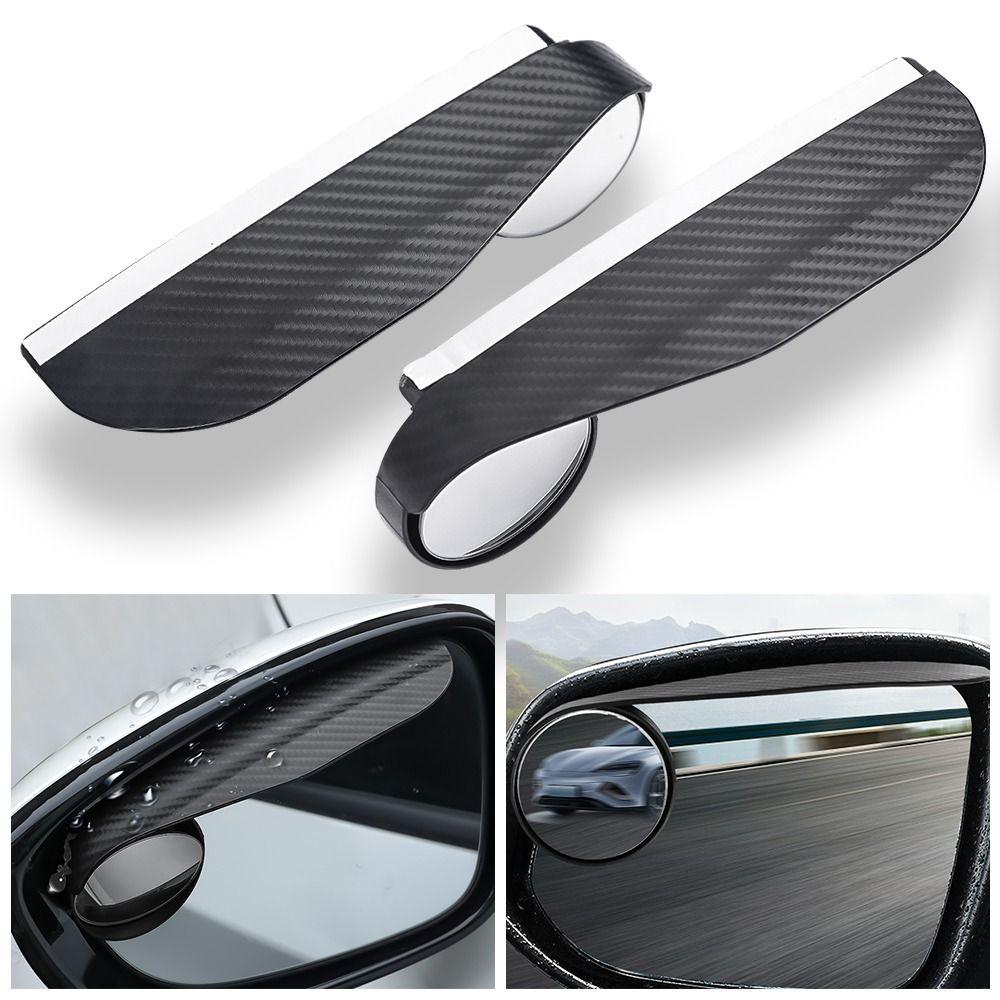 1Pair Small Round Rain Eyebrow 360 Degrees Car Blind Spot New Rearview Mirror Rain Cover