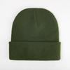 Brimless beanie big head circumference knitted hat knitted hat knitted hat black knitted hat outdoor warm hat