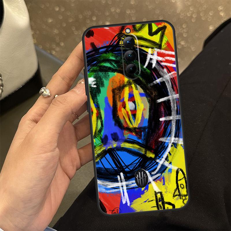 Graffiti Case For ZTE Nubia Red Magic 10 Air 6S 7S 6 7 Pro RedMagic 8 9 10 8S 9S 10S Pro Plus Cover