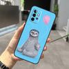 Funny Sloth Case For Samsung Galaxy A22 A32 A52 A15 A16 A05 A26 A36 A56 A53 A33 A13 A34 A54 A14 A35 A55