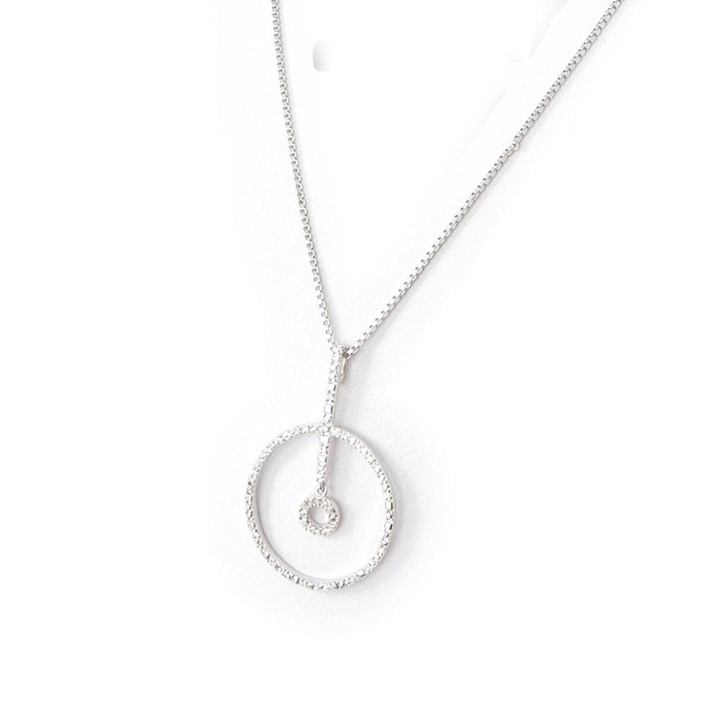 Altesse [I3214] - Collier Argent 'Déesse' Blanc