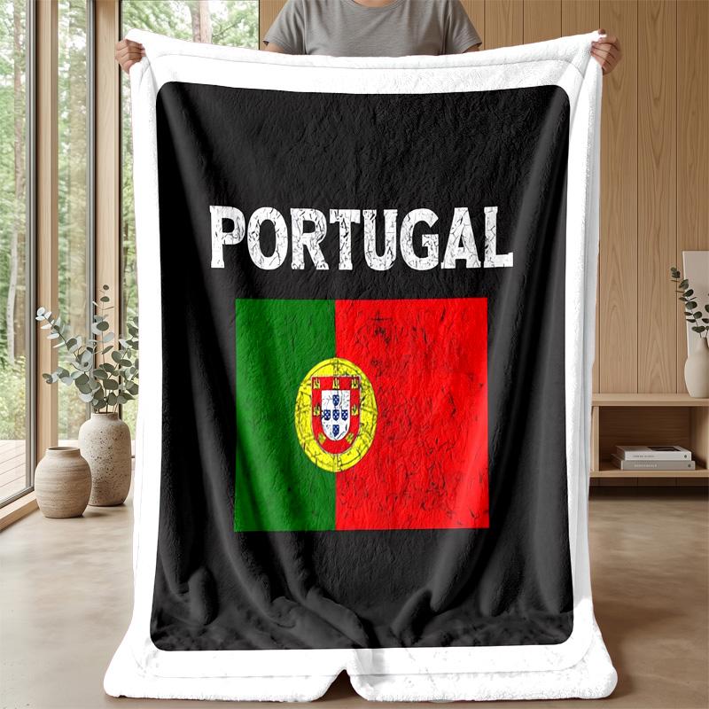 Portugal Theme blanket Soft Flannel Blanket Plush Throw Blanket Cozy Sofa Bed Blanket for Home Decor