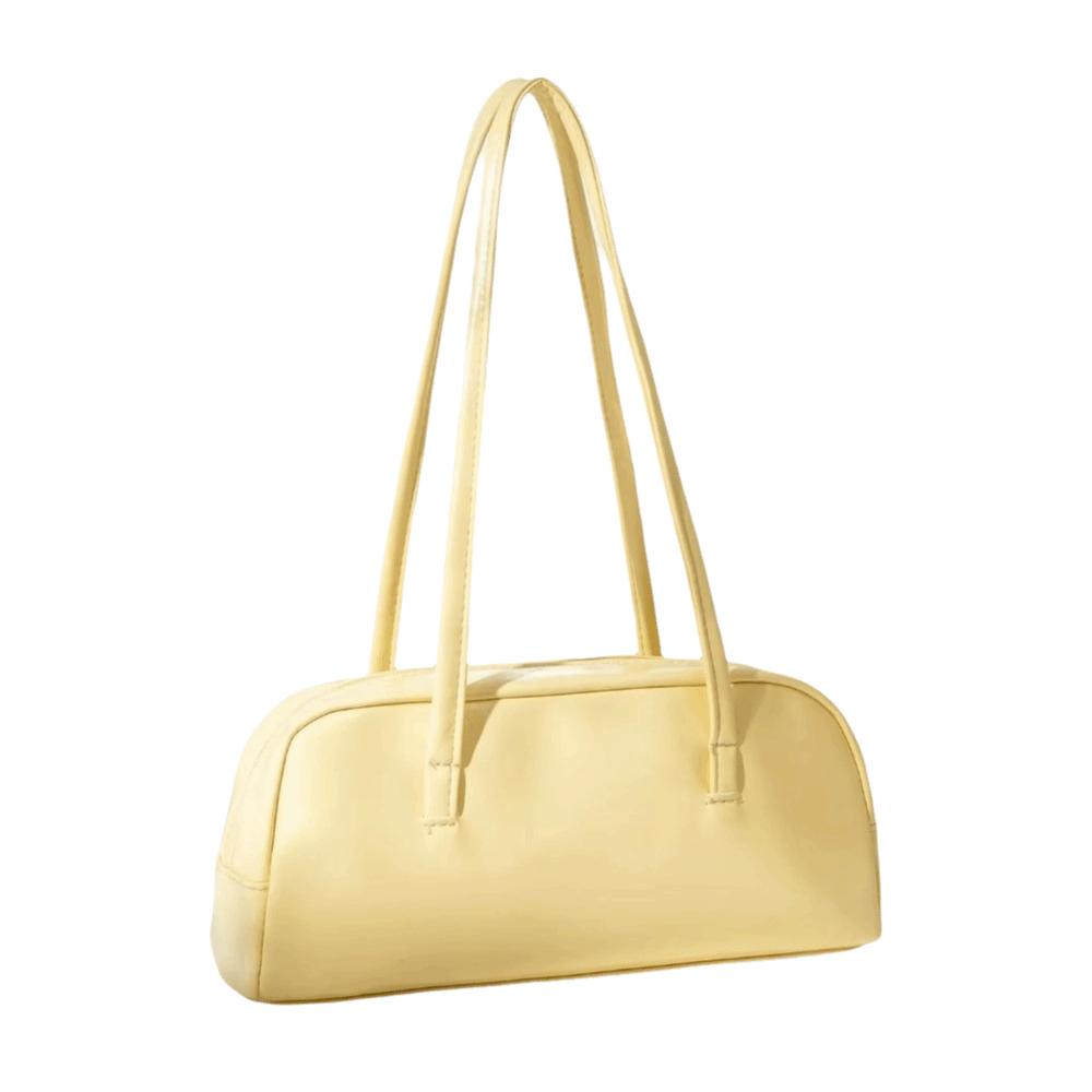 Zipper Closure French Stick Bag Large-Capacity Single-Shoulder Bag Boston Underarm Bag Summer
