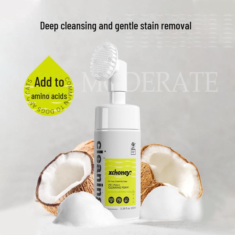 Pet Foot Cleaning Foam: Universal Wash-Free Cleaner for Dogs and Cats