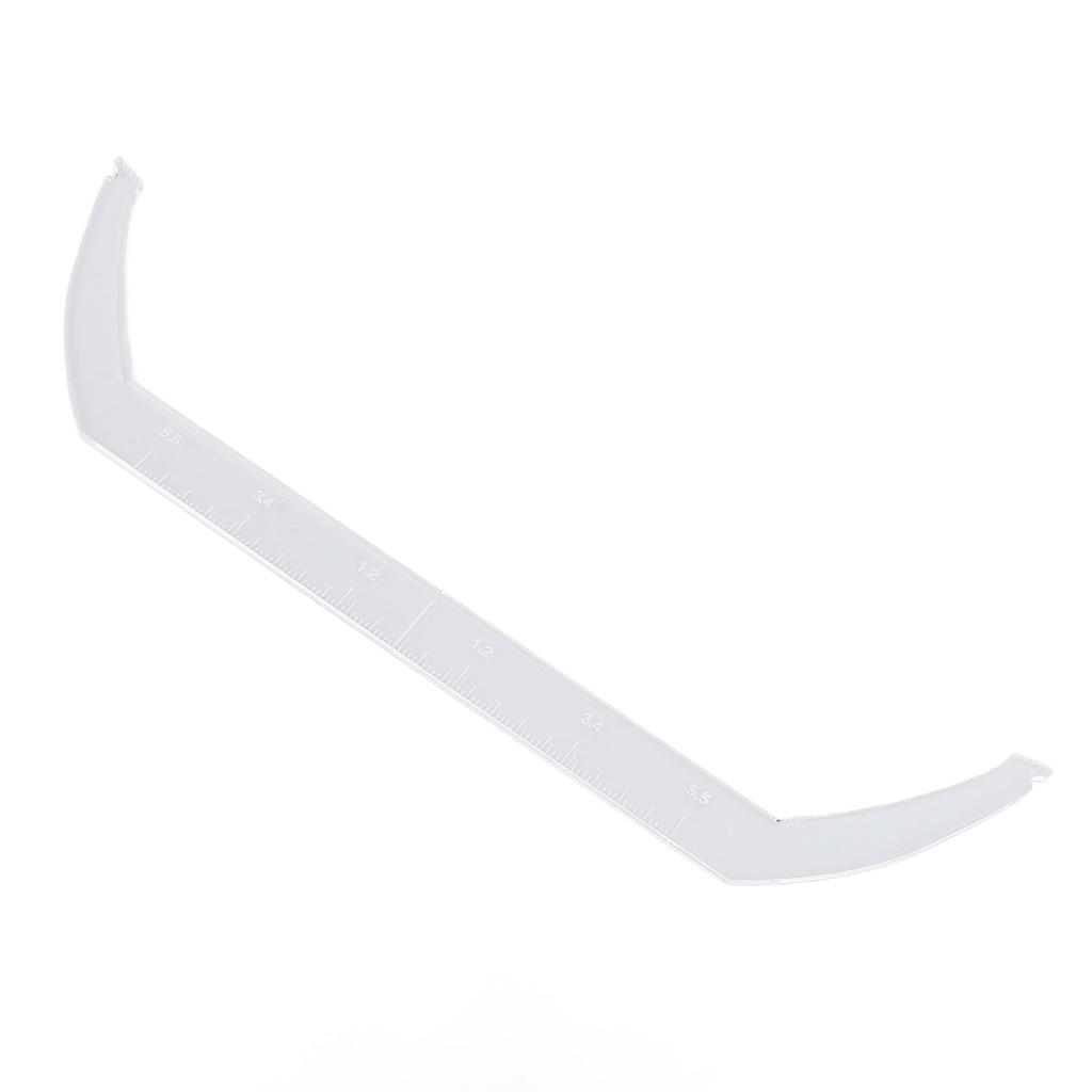 Eyebrow Line Marker Ruler with Scale Bendable Transparent Eyebrow Drawing Marking Ruler