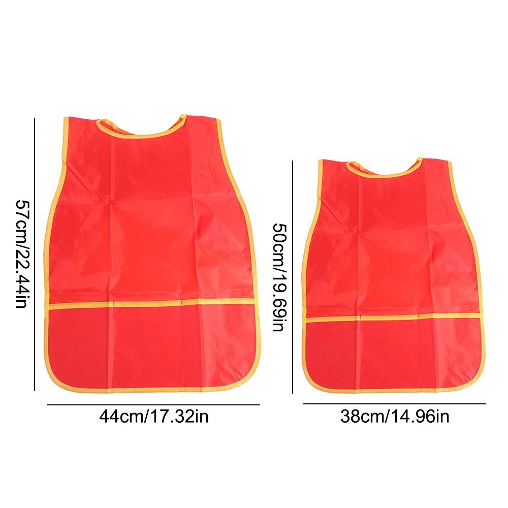 With 3 Pockets Painting Aprons Waterproof Kids Apron Craft Activity Kids Art Smock Cook