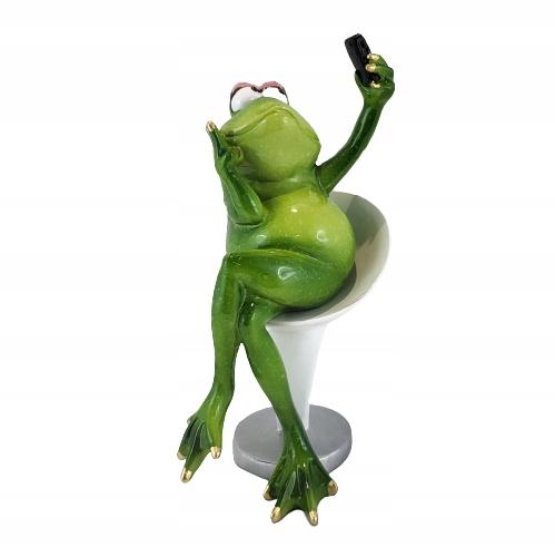 Frog Selfie Figurine