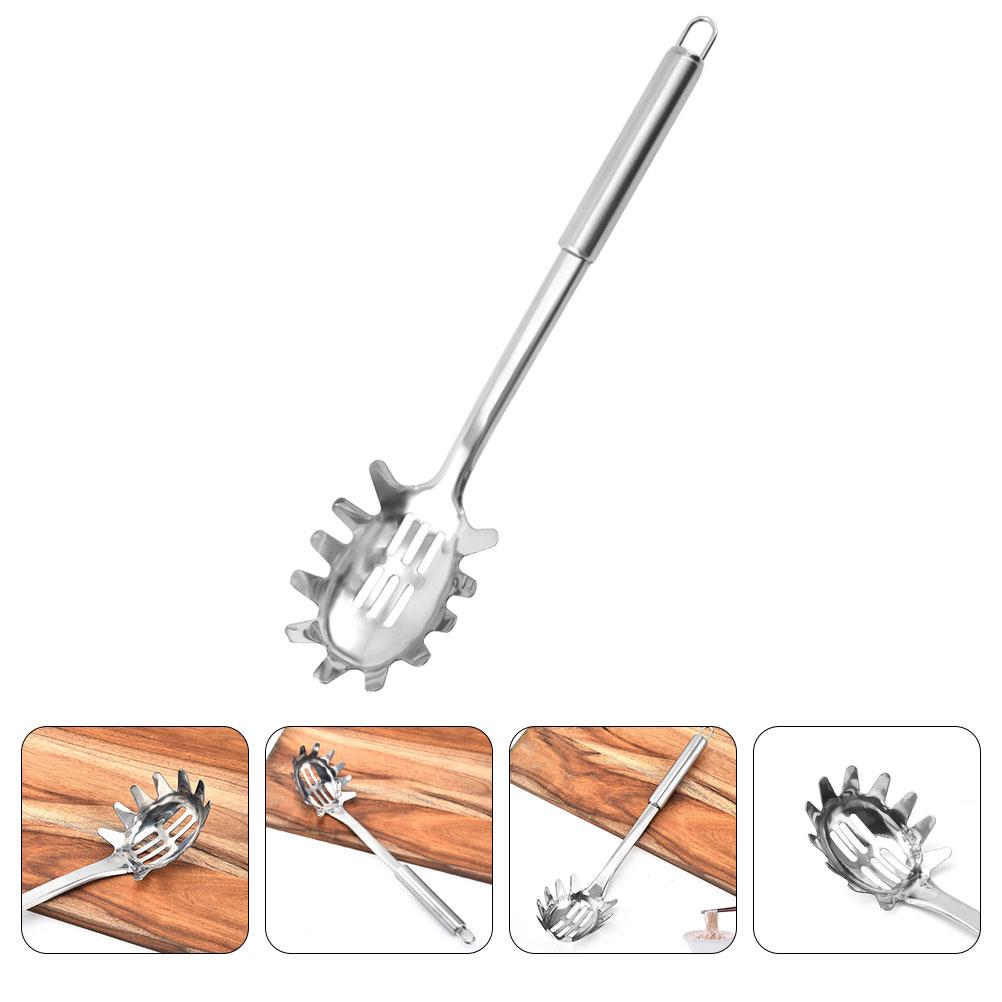 Spaghetti Spoon Noodle Stainless Kitchen Utensils Steel Server Cooking Portable Strain Italian Pasta